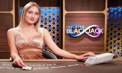 Infinite Blackjack live game by Evolution